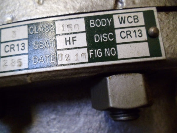 4EVERGREEN 3" CLASS: 150 BODY: WCB STEM: CR13 SEAT: HF VALVE  UNMP