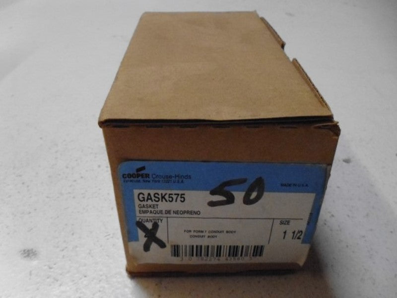 LOT OF 50 CROUSE-HINDS GASK575 NEOPRENE GASKET NSMP