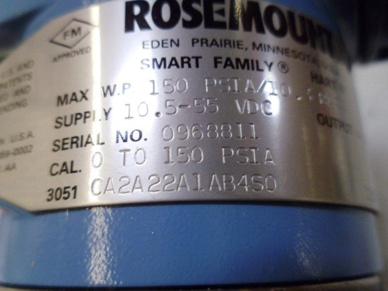 ROSEMOUNT 3051CA2A22A1AB4S0 w/ 1199WNA97SSCW30LA0000  NSMP