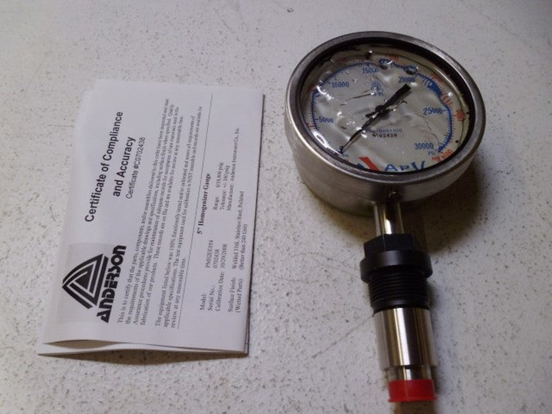 APV J040139 GAUGE HOMO 0-30000 PSI  NSMP