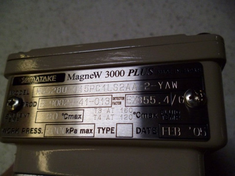 YAMATAKE MAGNSNP 3000 PLUS MGS28U-015PC1LS2AA-2-YAW FLOWMETER  NSMP