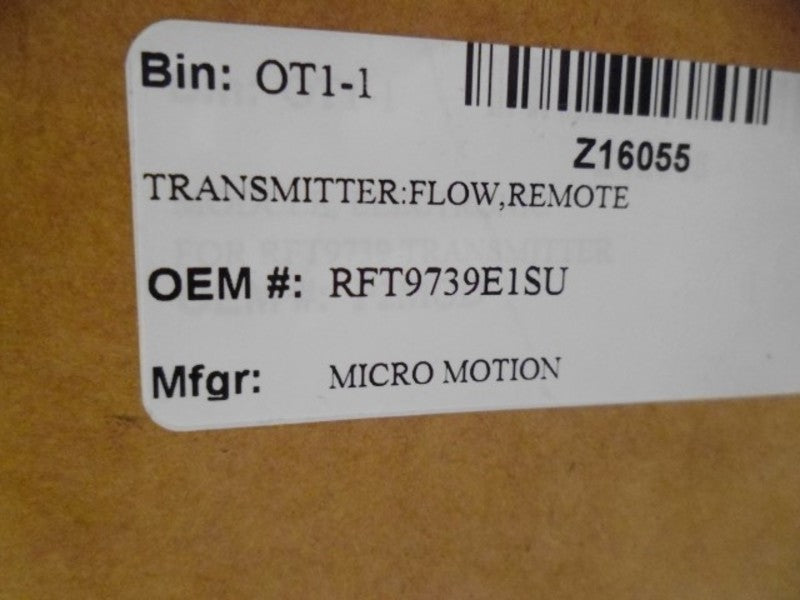 MICROMOTION RFT9739E1SU REMOTE FLOW TRANSMITTER (AS PICTURED)  NSMP