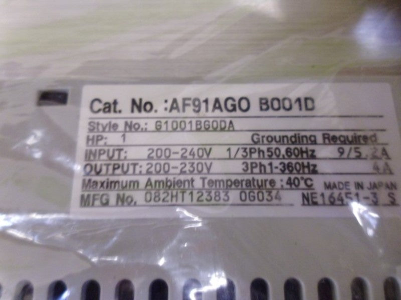 CUTLER HAMMER AF91AG0B001D AFD 1 HP 208-240V  NSMP