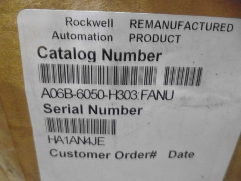 FANUC A06B-6050-H303 VELOCITY CONTROL UNIT (REMANUFACTURED)  NSMP