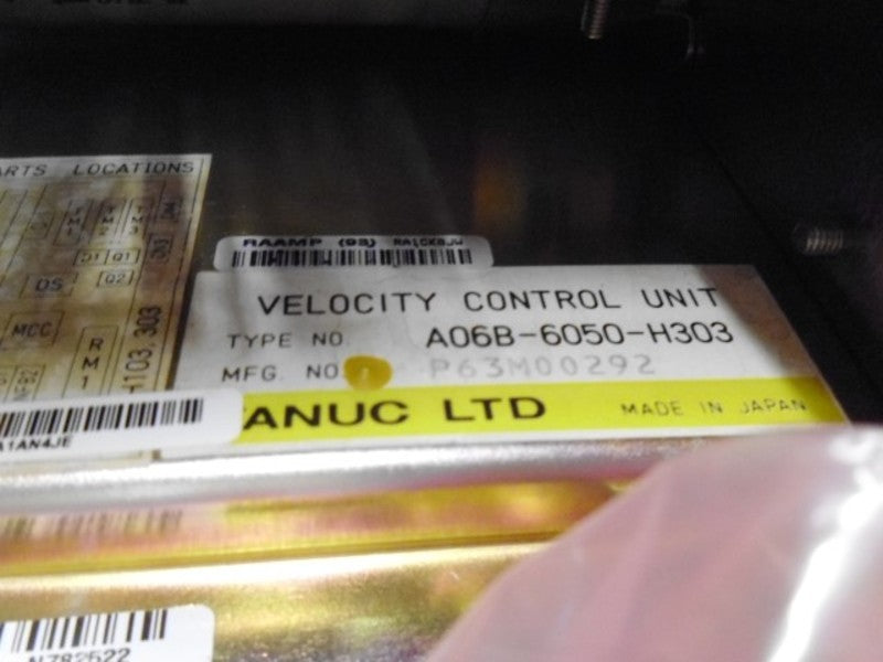 FANUC A06B-6050-H303 VELOCITY CONTROL UNIT (REMANUFACTURED)  NSMP