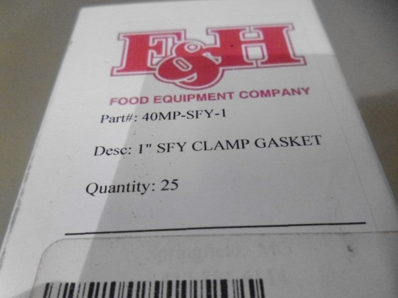 LOT OF 25 F&H 40MP-SFY-1 1" SFY CLAMP GASKET NSMP