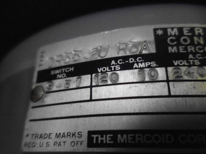 MERCOID CONTROL DR33-2U R3A PRESSURE SWITCH  NSMP
