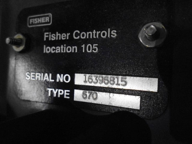 FISHER TYPE 670 CONTROLLER 0-60 PSI  NSNP