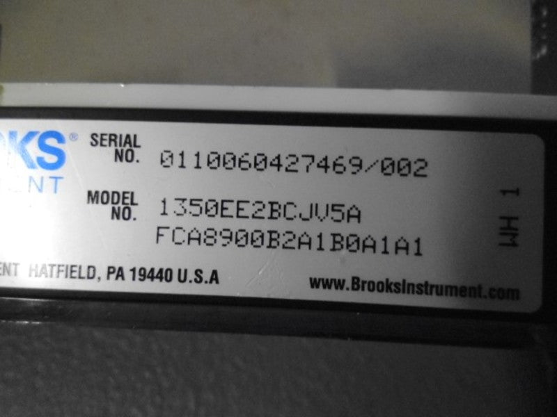 BROOKS SHO-RATE 1350EE2BCJV5A FLOW METER FCA8900B2A1B0A1A1  NSNP