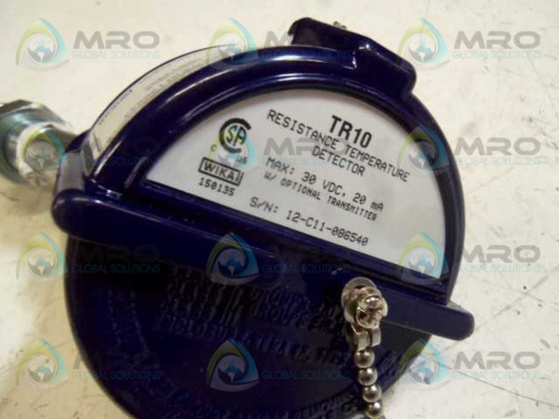 WIKA TR10 RESISTANCE TEMPERATURE DETECTOR  UNMP