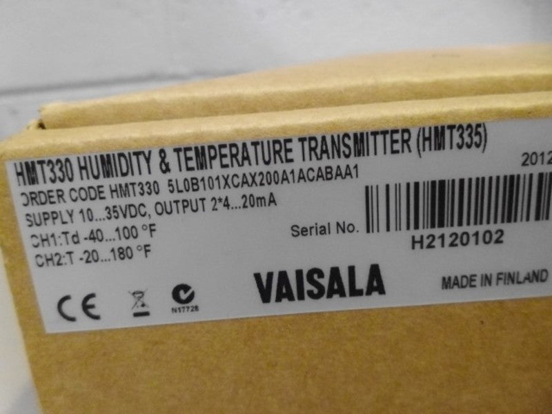 VAISALA HMT330 HUMIDITY & TEMPERATURE TRANSMITTER (HMT335)  NSMP