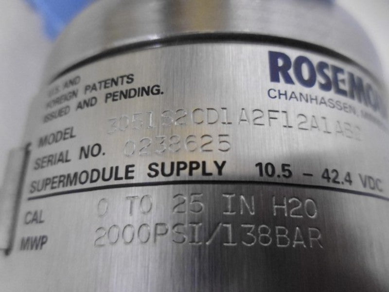 ROSEMOUNT 3051S2CD1A2F12A1AB2 PRESSURE TRANSMITTER  NSMP