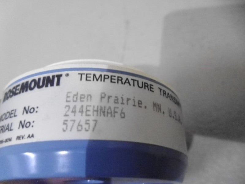 ROSEMOUNT 244EHNAF6 TEMPERATURE TRANSMITTER (AS PICTURED-BOX)  NSMP