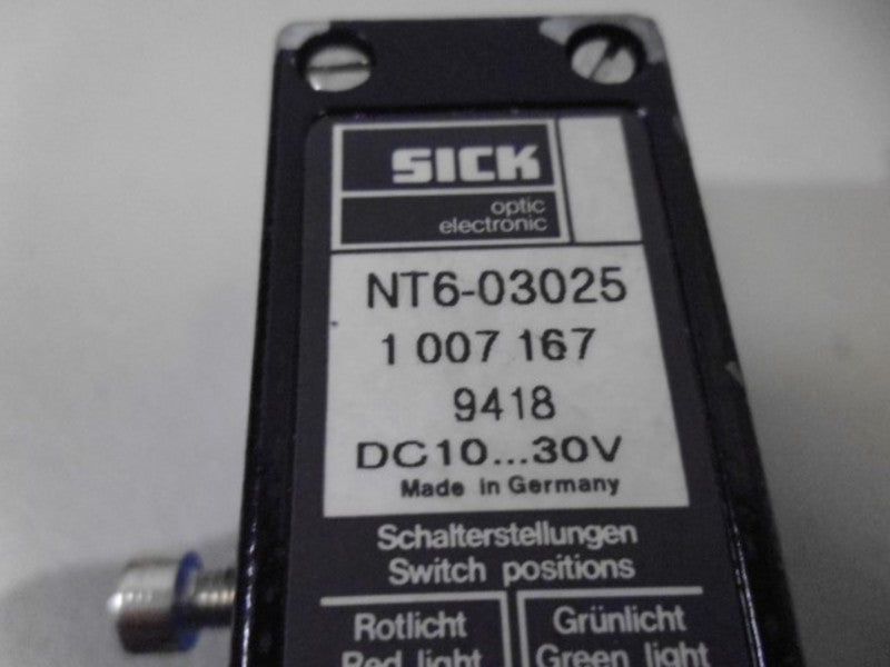 SICK NT6-03025 CONTRAST SCANNER 1 007 167  UNMP