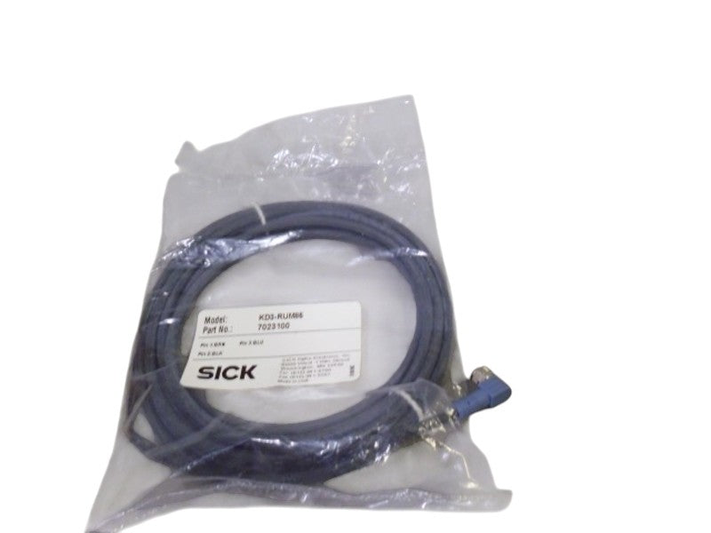 SICK KD3-RUM85 3-PIN CORDSET 7023100  NSNP IN BAG