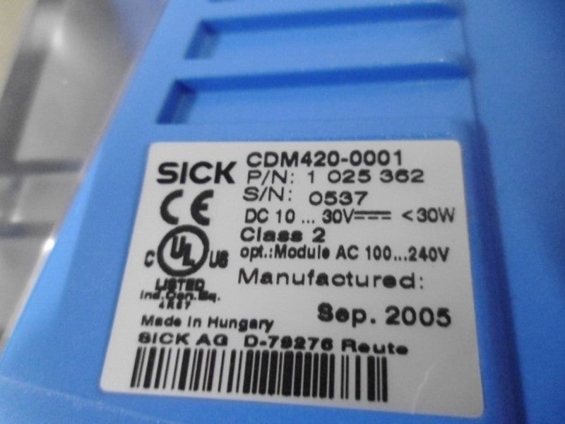 SICK CDM420-0001 CONNECTION MODULE 1 025 362  NSMP