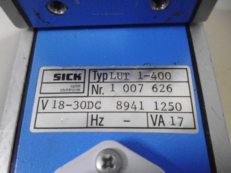 SICK LUT1-400 LUMINESCENCE SENSOR 1 007 626  UNMP