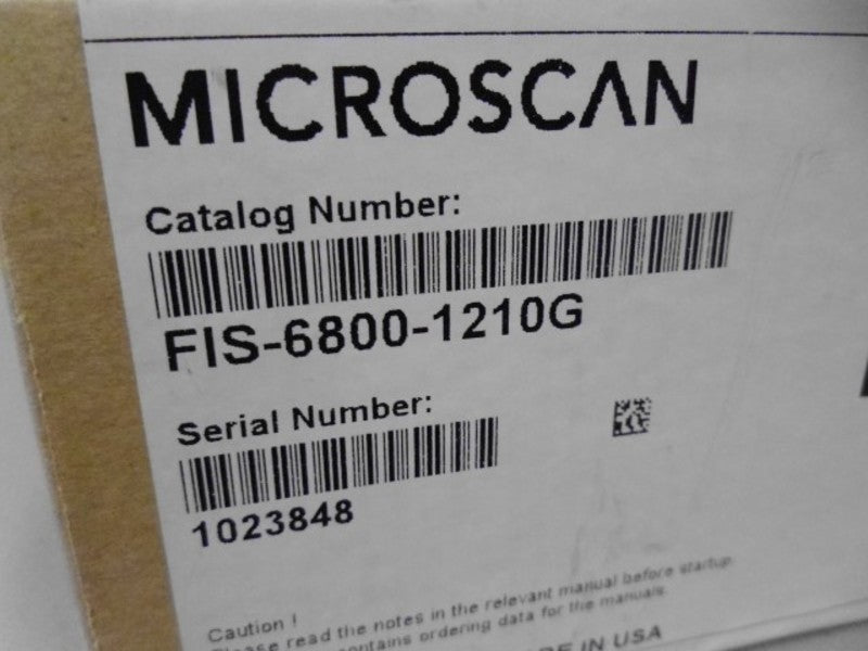 MICROSCAN QX HAWK FIS-6800-1210G  NSMP