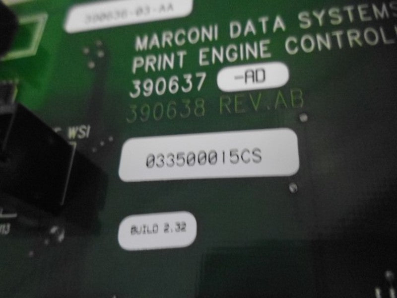 MARCONI 390637-AD PRINT ENGINE CONTROLLER ?VIDEOJET 374834?  NSNP