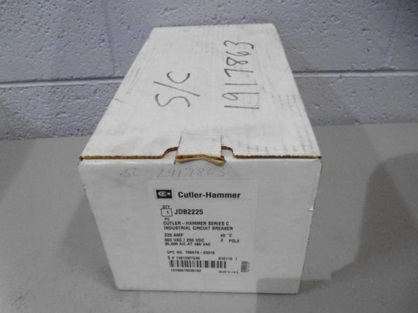 CUTLER HAMMER JDB2225 CIRCUIT BREAKER 225A  NSMP