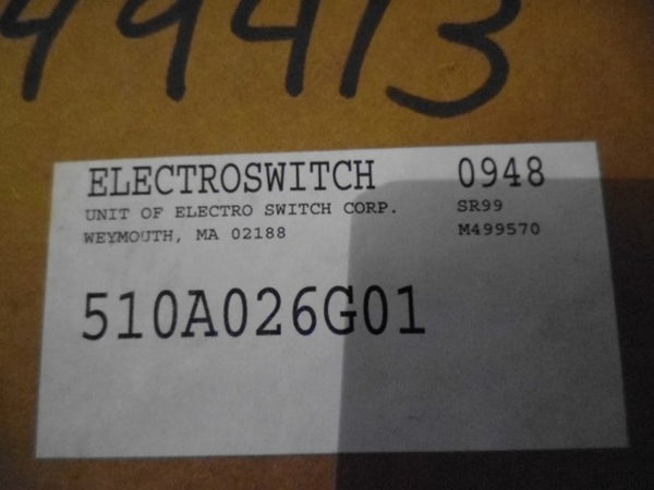 ELECTROSWITCH 510A026G01 BREAKER CONTROL  NSMP
