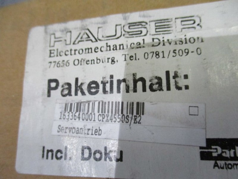 PARKER COMPUMOTOR COMPAX-S CPXX4550S/E2 BRUSHLESS SERVO DRIVE  NSMP