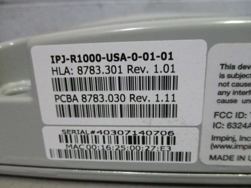 IMPINJ SPEEDWAY IPJ-R1000-USA-0-01-01 UHF RFID READER  NSNP