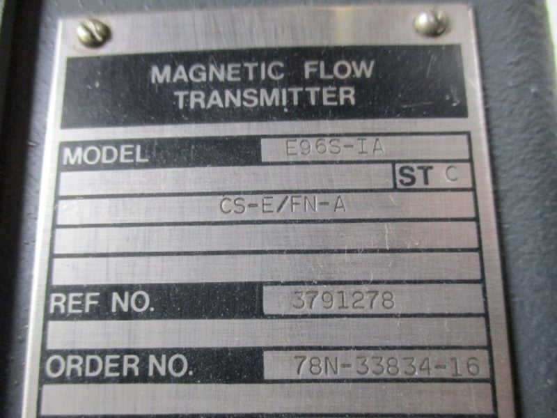 FOXBORO E96S-IA CS-E/FN-A MAGNETIC FLOW TRANSMITTER  NSNP