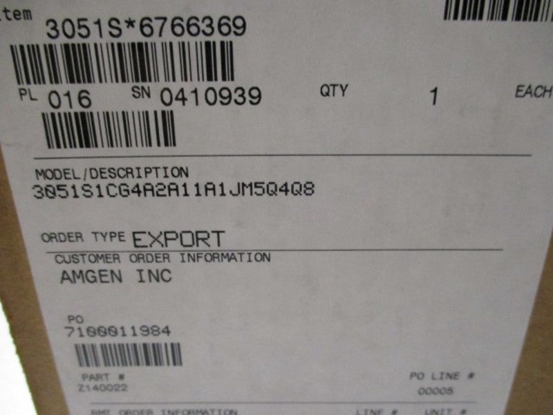 ROSEMOUNT 3051S1CG4A2A11A1JM5Q4Q8 w/0305RC22B11B4, C305111124-0000  NSNP