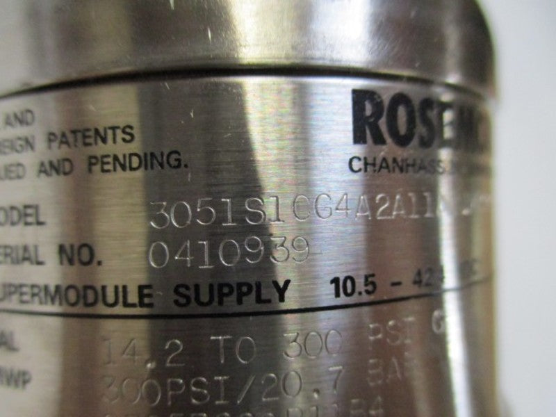 ROSEMOUNT 3051S1CG4A2A11A1JM5Q4Q8 w/0305RC22B11B4, C305111124-0000  NSNP
