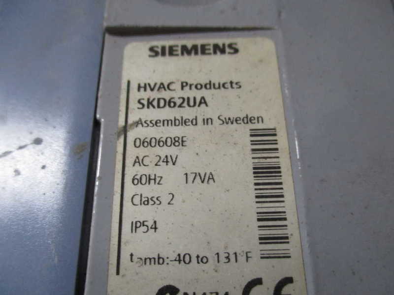 SIEMENS HVAC SKD62UA VALVE ACTUATOR w/ 599-03076 (AS PICTURED)  UNMP