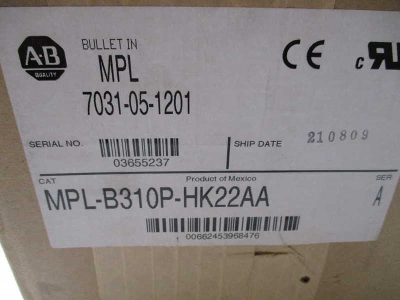 INDUSTRIAL SPARE PART MPL-B310P-HK22AA SER. A SERVO MOTOR  NSFS
