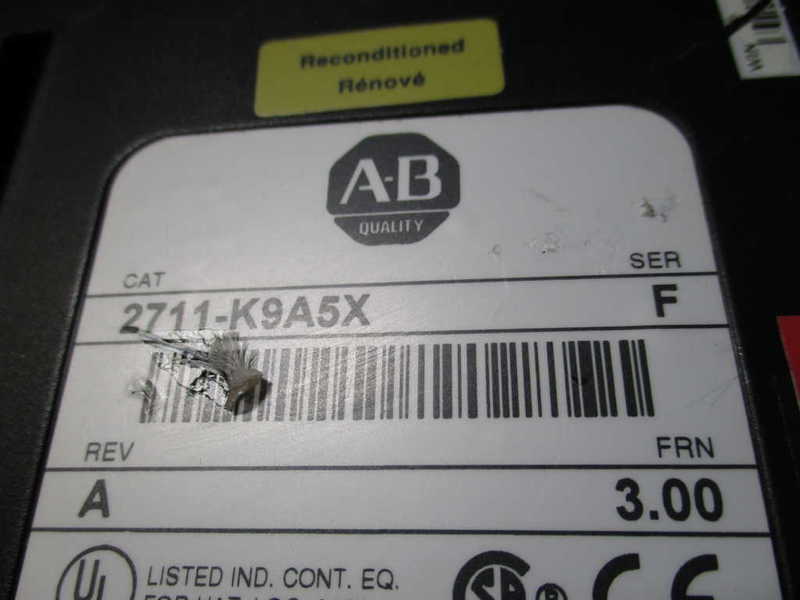 INDUSTRIAL SPARE PART 2711-K9A5X SER. F REV. A FRN 3.00 PANELVIEW (REMAN)