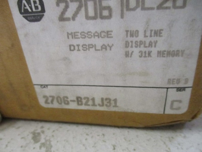 INDUSTRIAL SPARE PART 2706-B21J31 SER. C MESSAGE DISPLAY PANEL  NSMP