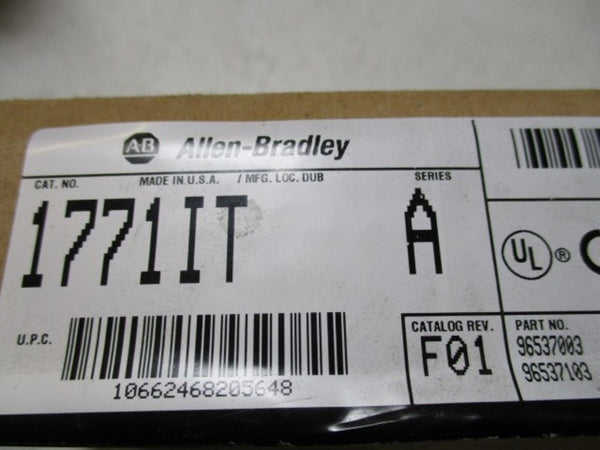 ALLEN BRADLEY 1771-IT SER. A INPUT MODULE DATE: 2003  NSFS