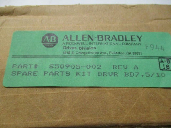ALLEN BRADLEY S50905-002 DRIVER BOARD 7.5/10HP  NSMP