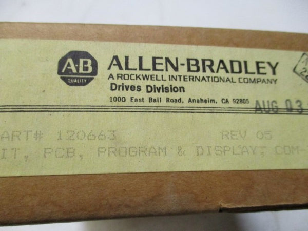 ALLEN BRADLEY SP-120663 DISPLAY BOARD KIT 3-200 HP NSMP
