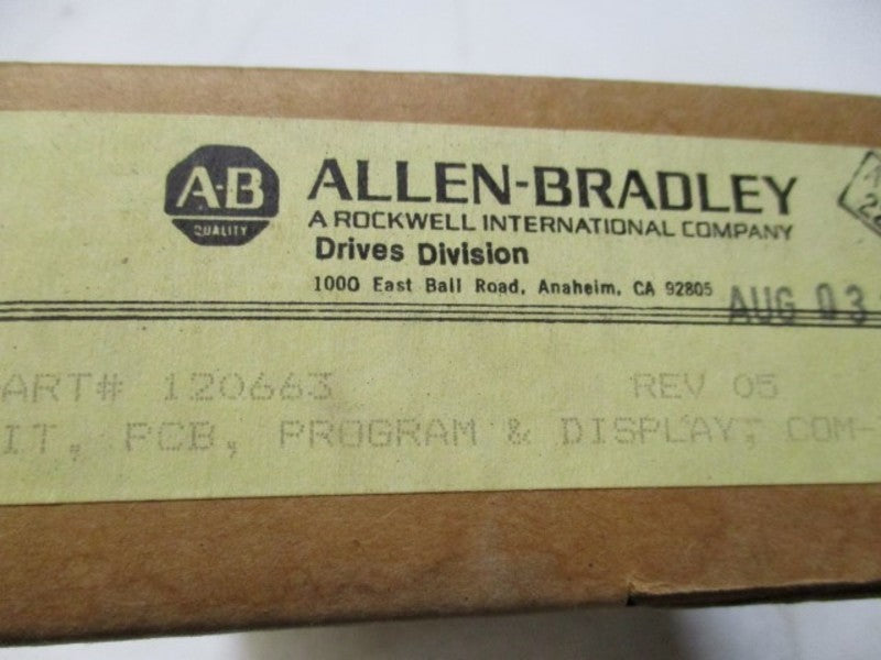 ALLEN BRADLEY SP-120663 DISPLAY BOARD KIT 3-200 HP NSMP
