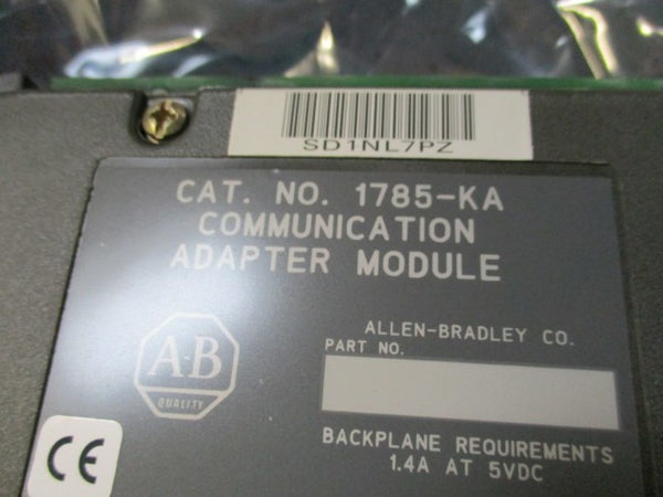 ALLEN BRADLEY 1785-KA SER. A F/W E COMMUNICATION ADAPTER MODULE  NSMP