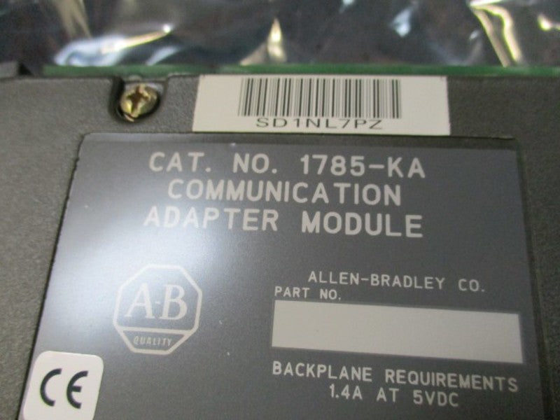 ALLEN BRADLEY 1785-KA SER. A F/W E COMMUNICATION ADAPTER MODULE  NSMP