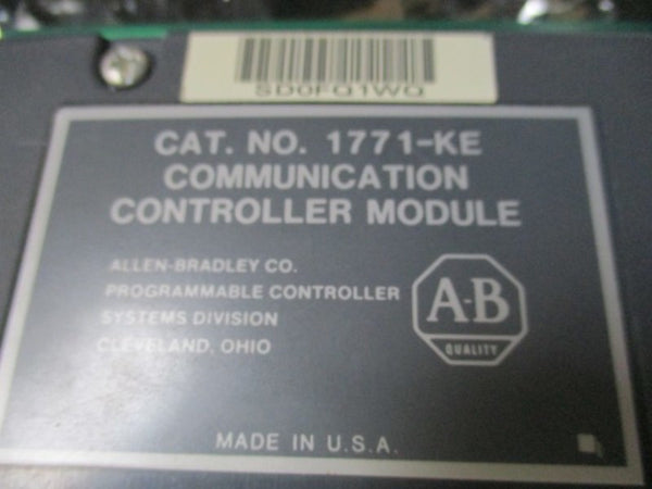 ALLEN BRADLEY 1771-KE SER. A COMMUNICATION CONTROLLER MODULE  UNMP