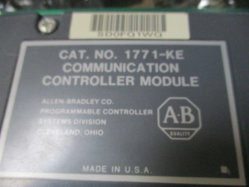 ALLEN BRADLEY 1771-KE SER. A COMMUNICATION CONTROLLER MODULE  UNMP