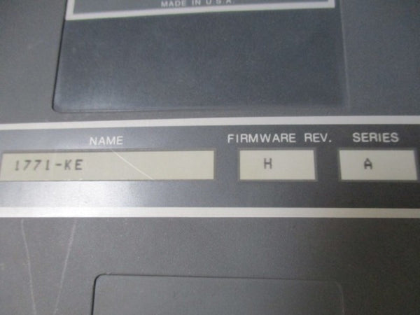 ALLEN BRADLEY 1771-KE SER. A COMMUNICATION CONTROLLER MODULE  UNMP