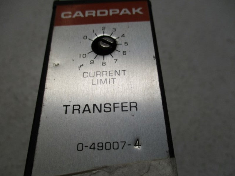 RELIANCE ELECTRIC CARDPAK 0-49007-4 TRANSFER MODULE  UNMP