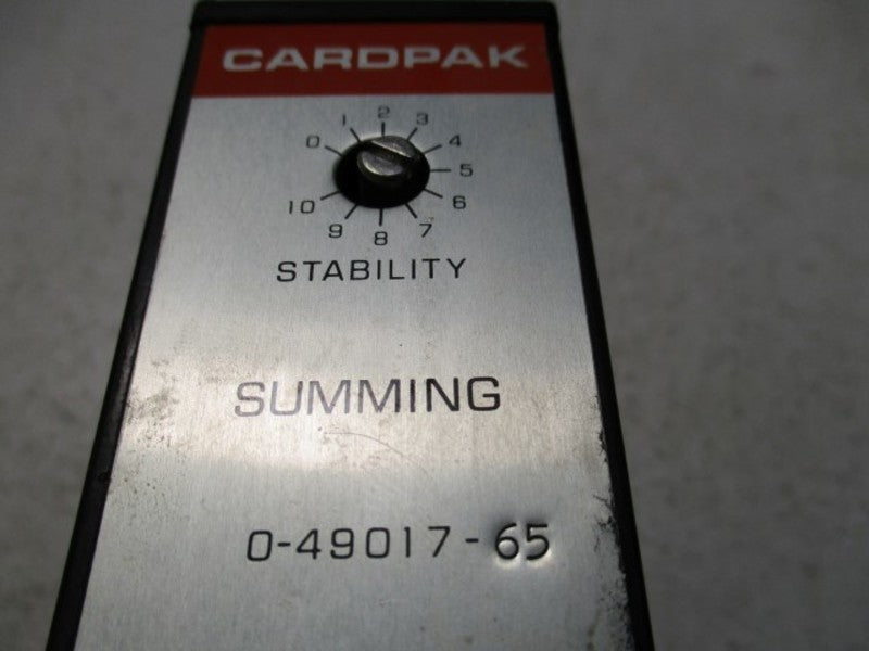 RELIANCE ELECTRIC CARDPAK 0-49017-65 SUMMING MODULE  UNMP