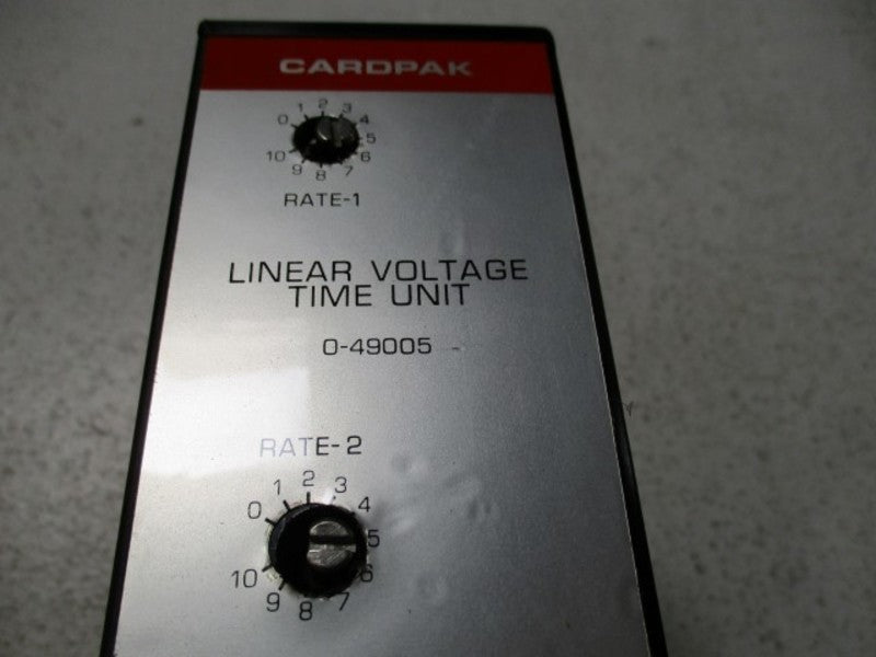 RELIANCE ELECTRIC CARDPAK 0-49005 LINEAR VOLTAGE TIME UNIT MODULE  NSNP