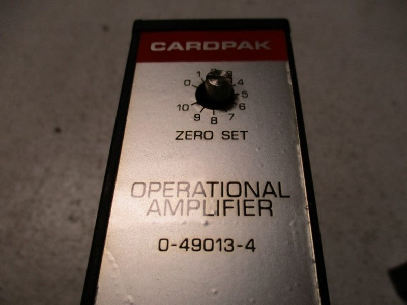 RELIANCE ELECTRIC CARDPAK 0-49013-4 OPERATIONAL AMPLIFIER (AS PICTURED)  UNMP