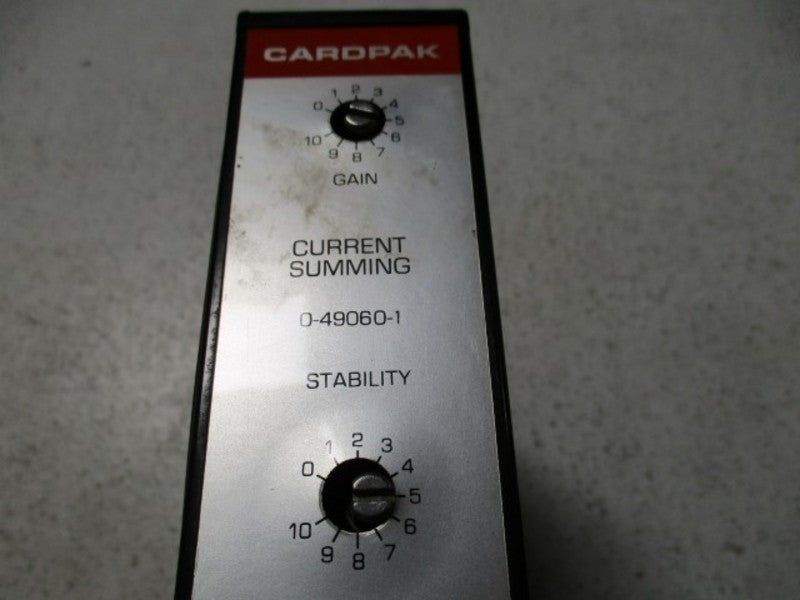 RELIANCE ELECTRIC CARDPAK 0-49060-1 CURRENT SUMMING MODULE  UNMP
