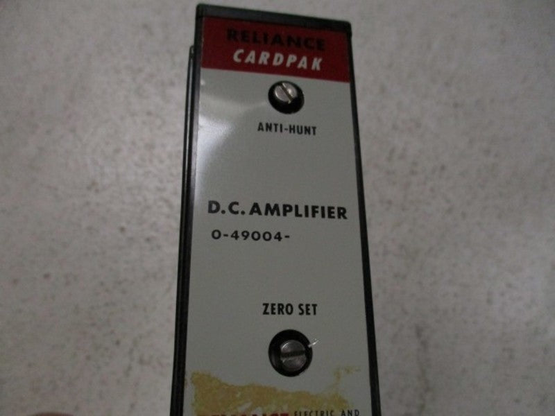 RELIANCE ELECTRIC CARDPAK 0-49004 DC AMPLIFIER MODULE  NSNP