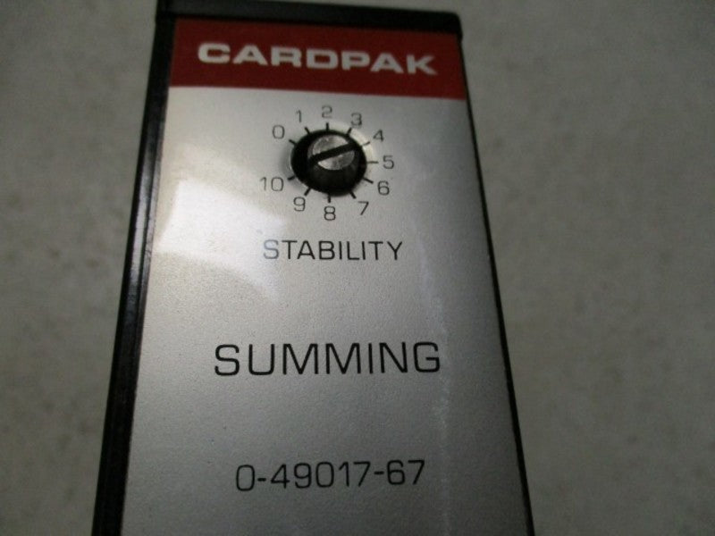 RELIANCE ELECTRIC CARDPAK 0-49017-67 SUMMING MODULE  NSNP